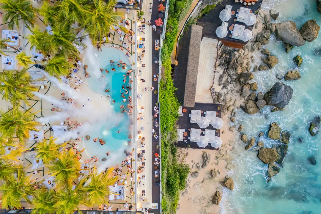 sachin and babi light blue dress The Ultimate Guide to Beach Clubs in Bali main image 0